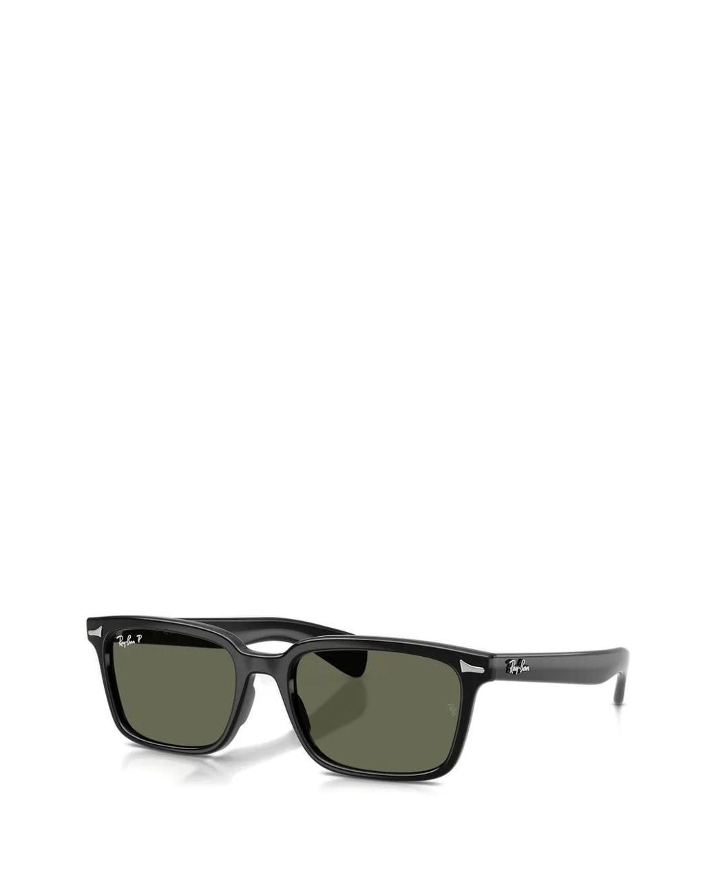 Ray-Ban Green Brunel Rectangle-Frame Sunglasses
