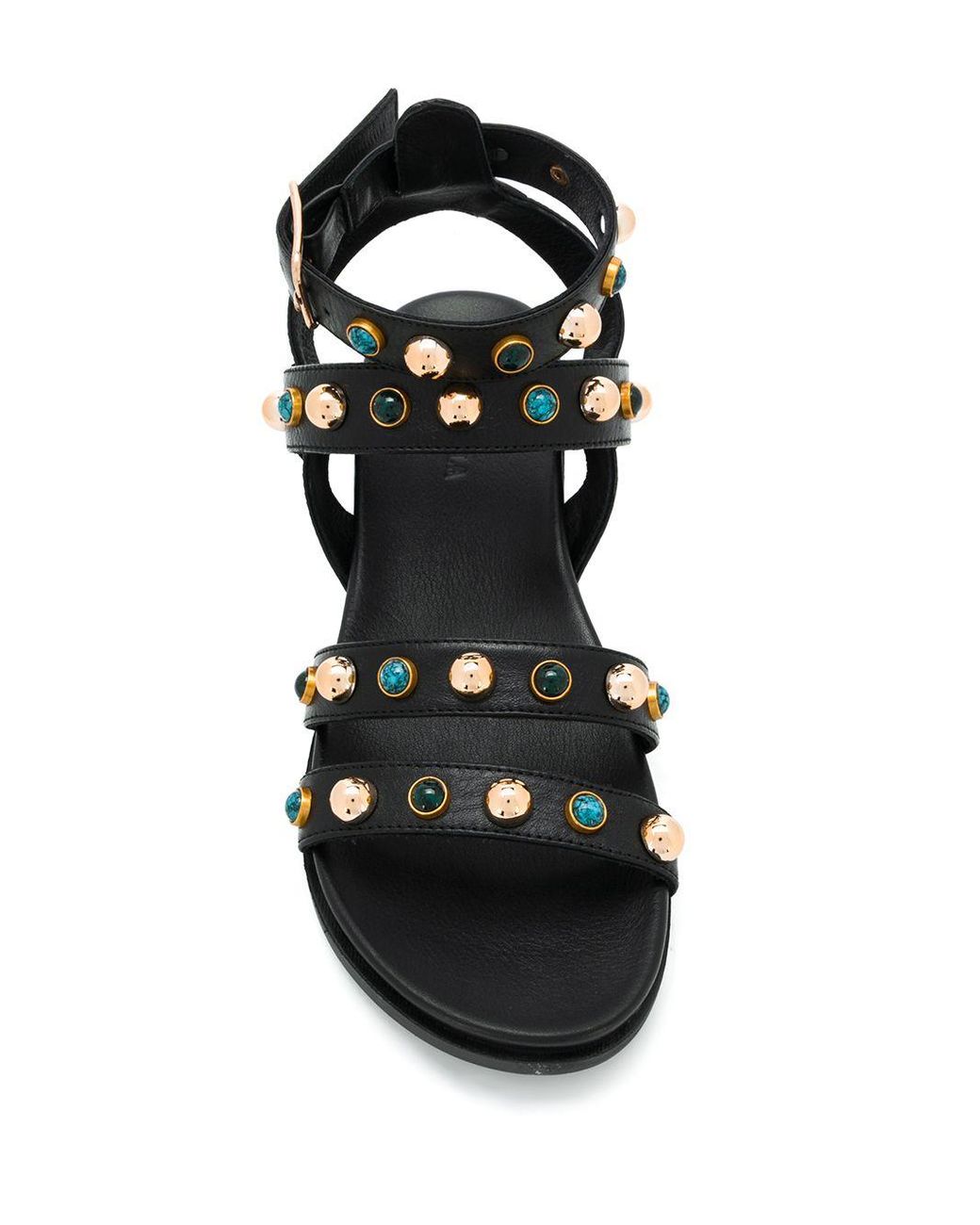 Carvela Kurt Geiger Kingston Stud-embellished Sandals in Black | Lyst