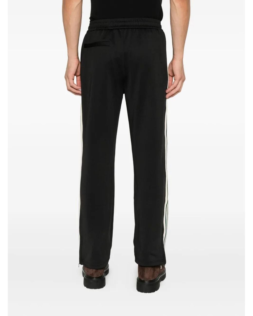 Represent Black Taped Track Trousers for men