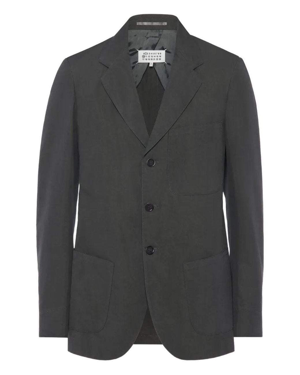Maison Margiela Black Cotton Silk Jacket for men