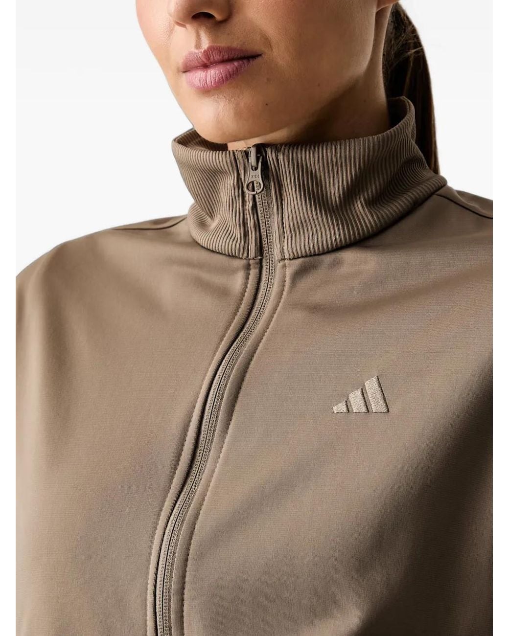 Adidas White Survêtement Essentials À Logo Brodé