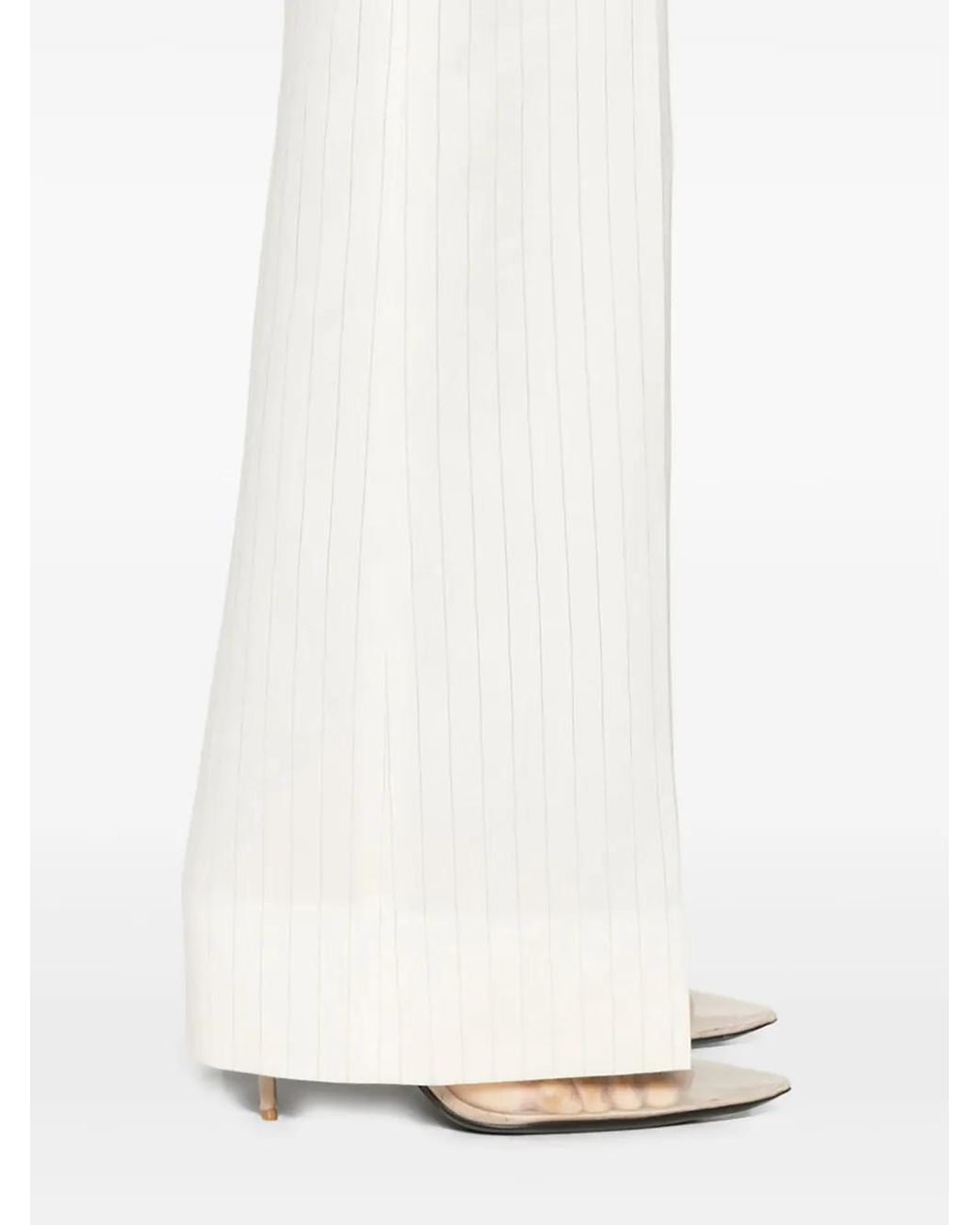 Tom Ford White Pinstriped Tailored Trousers