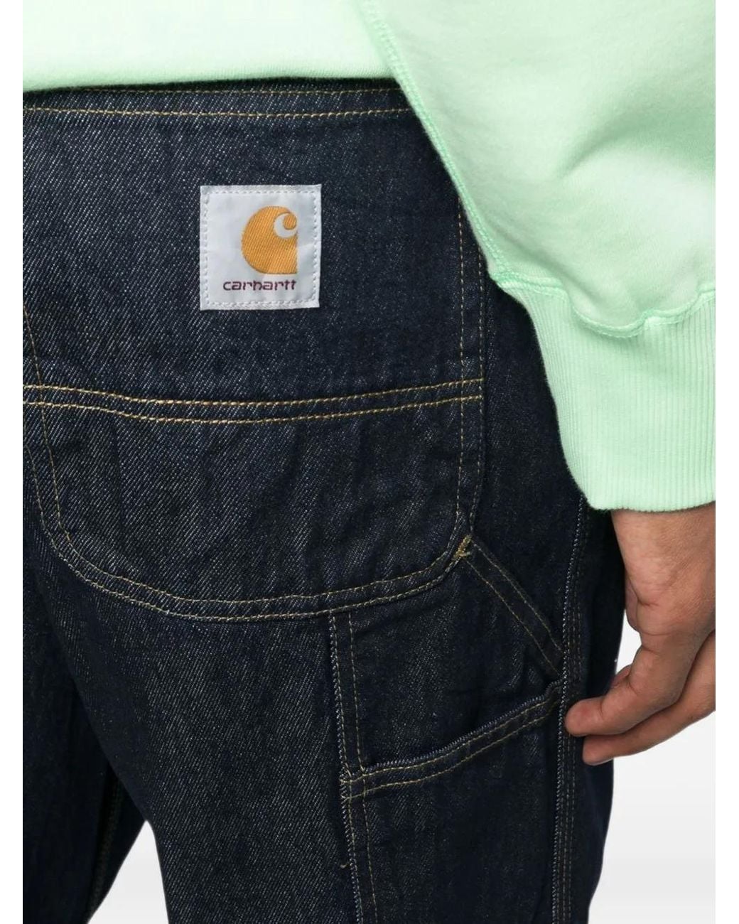 Carhartt Blue Single Knee Straight-Leg Jeans for men