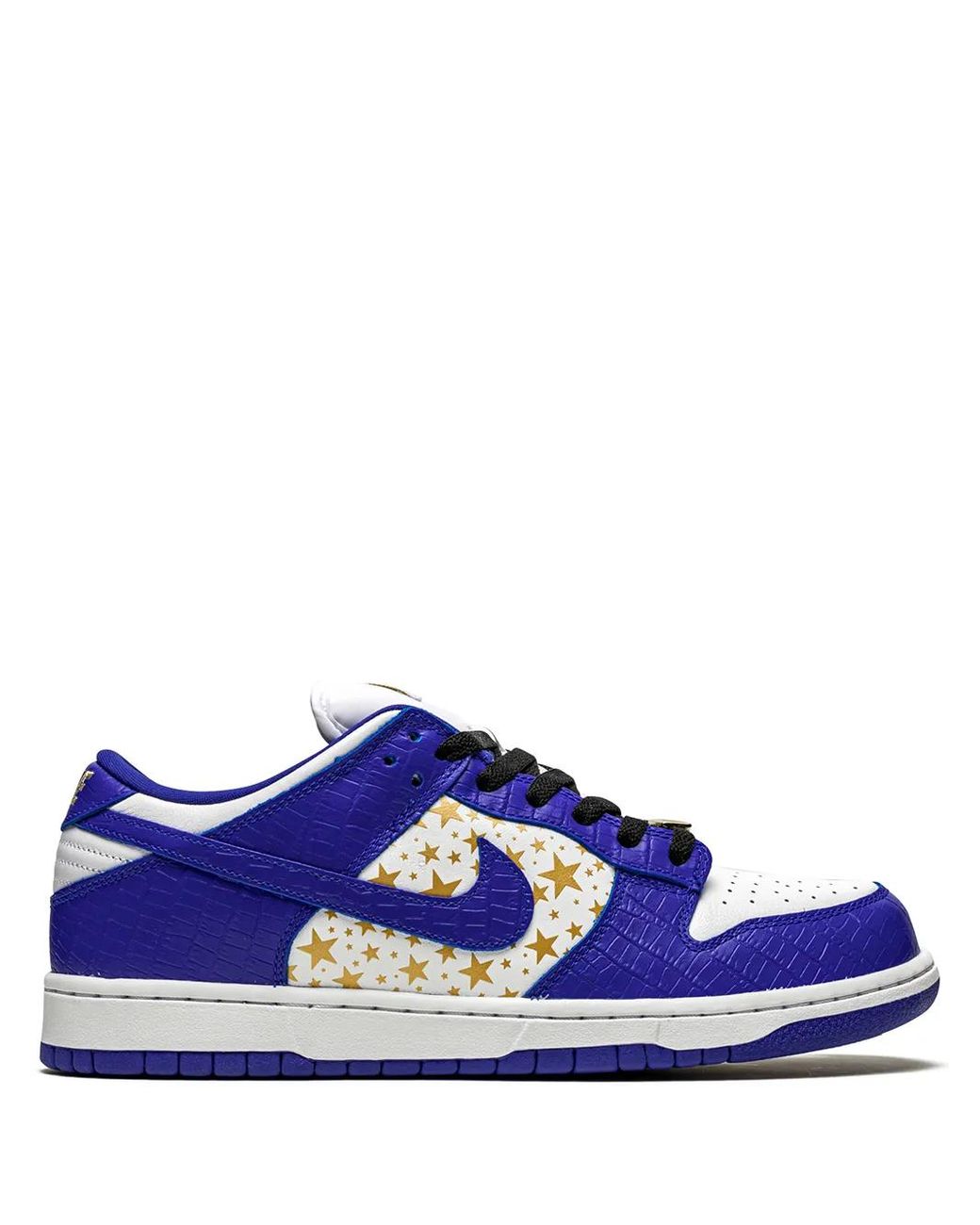 Nike Blue X Supreme Sb Dunk Low "Stars/Hyper" Sneakers