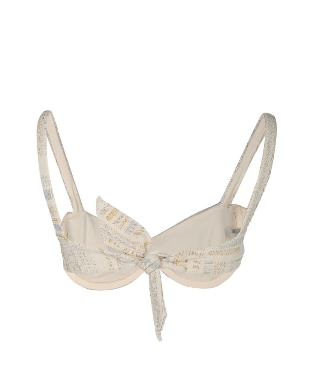 Devon Windsor White Ivy Bikini Top