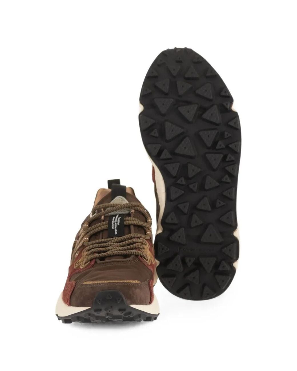 Flower Mountain Brown Yamano 3 Lace-Up Sneakers for men