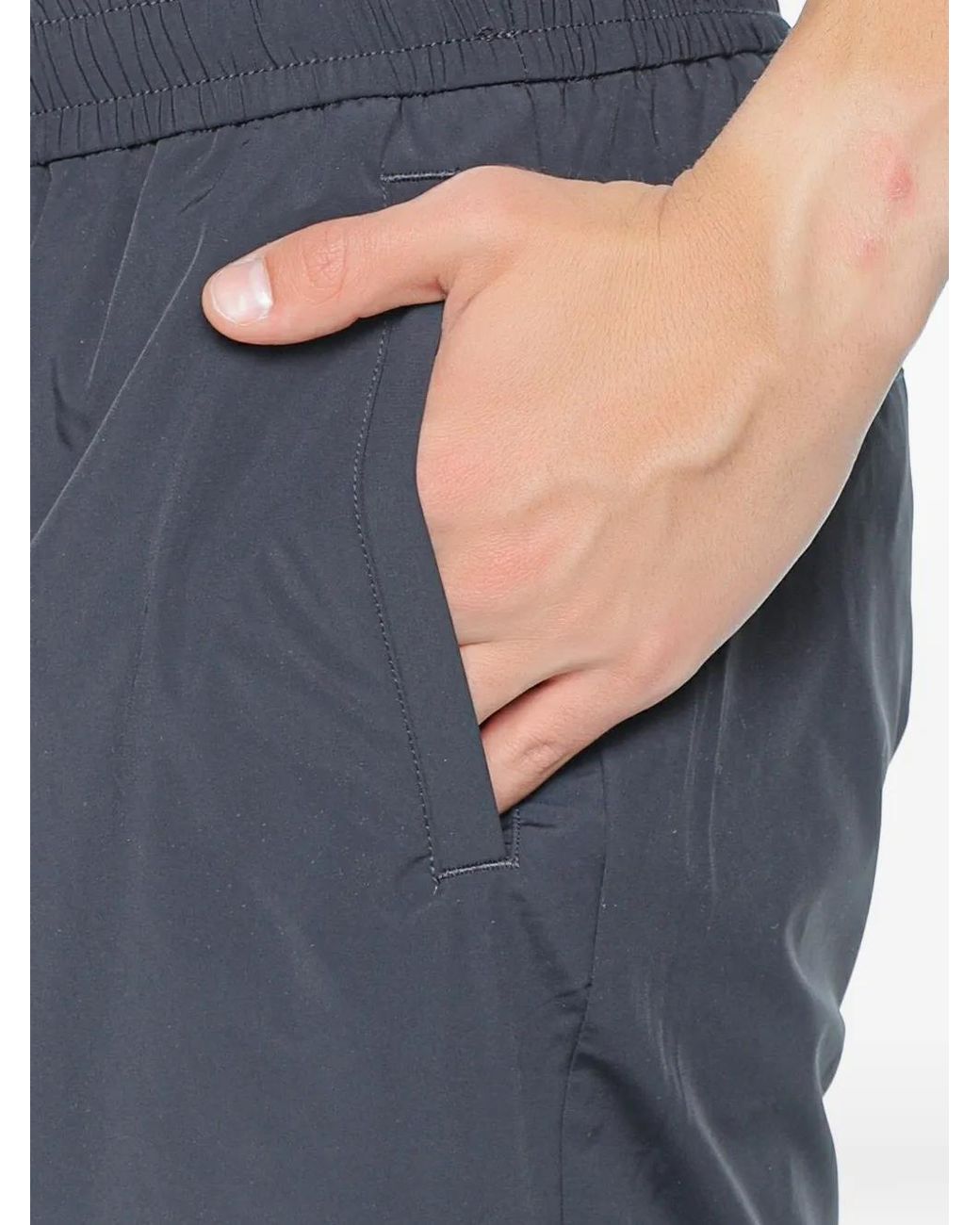 ARMANI EXCHANGE Blue Elasticated-Waistband Shorts for men