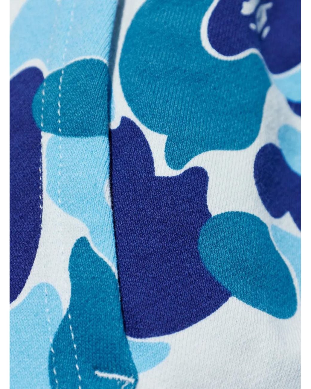 A Bathing Ape Blue Camouflage-Print Hoodie for men