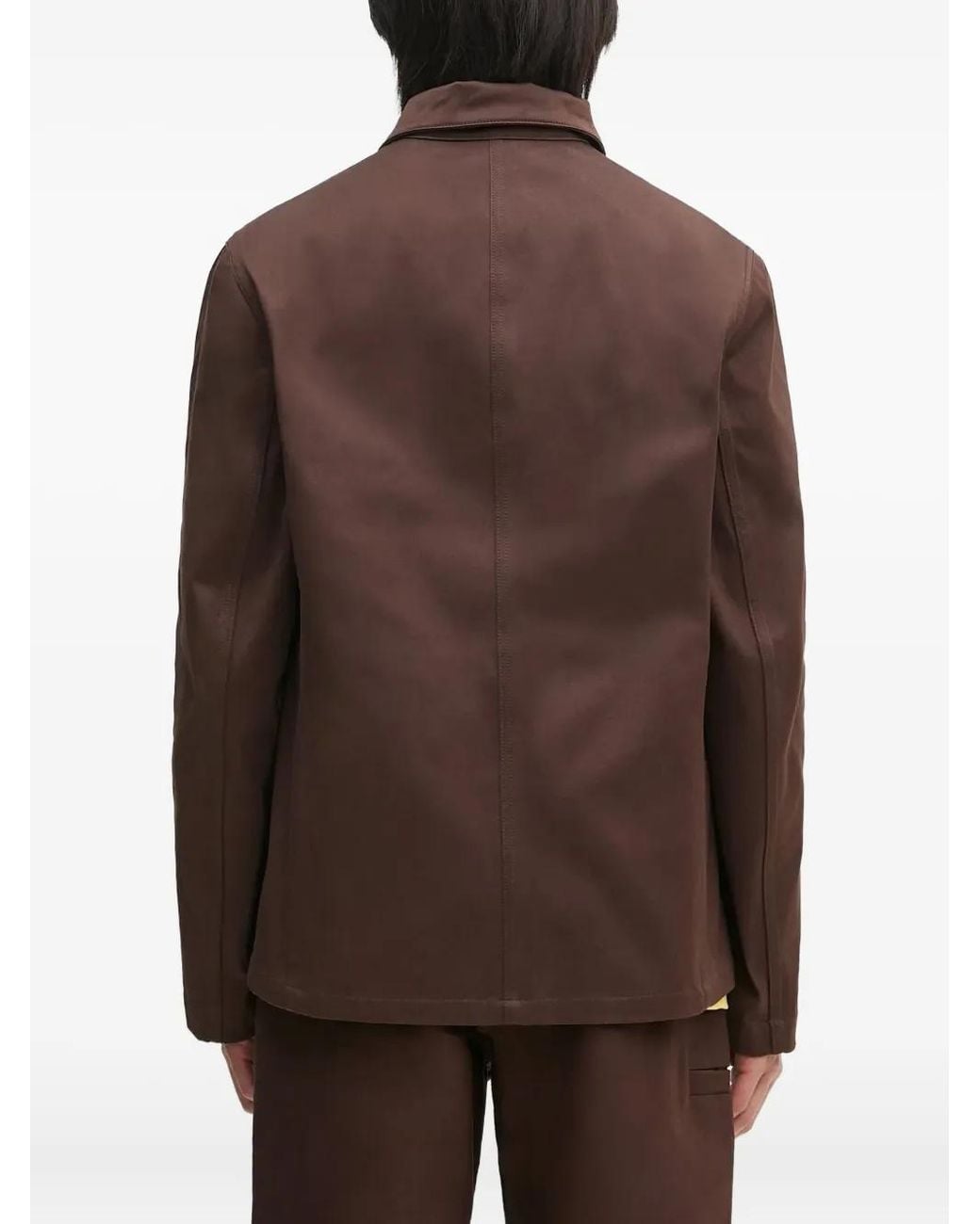 KENZO Brown Reversible Buttoned Jacket for men