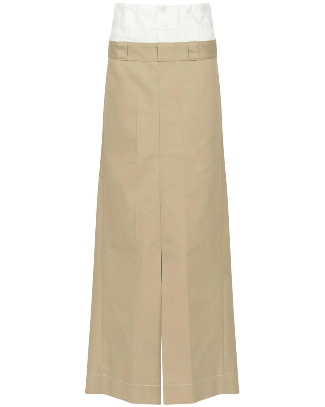 Maison Margiela Natural Long Skirt