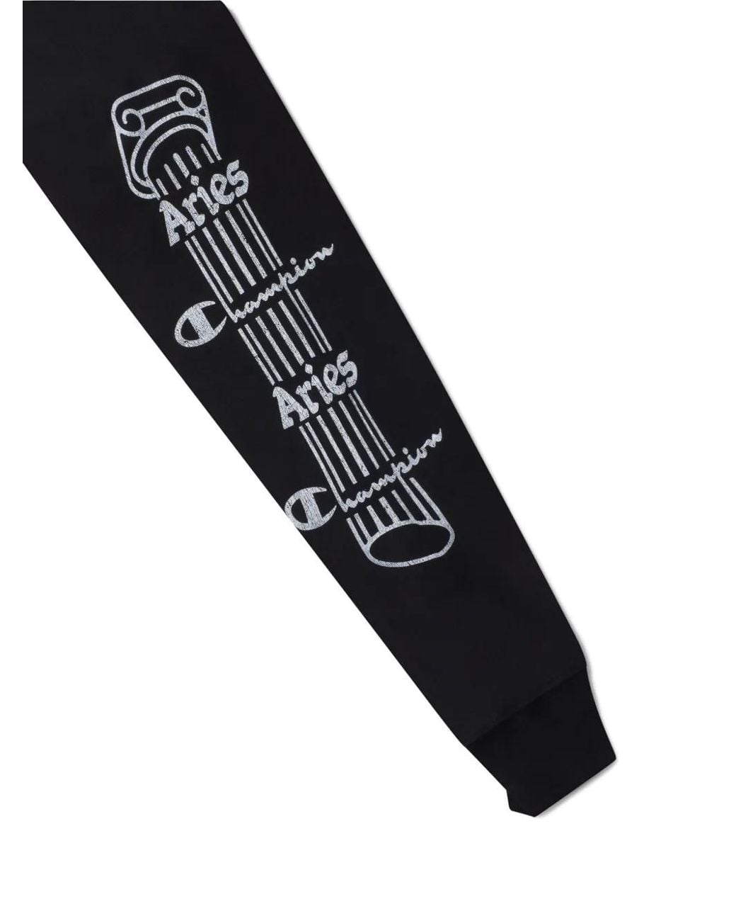 Champion Black X Aries Graphic-Print Sweatshirt