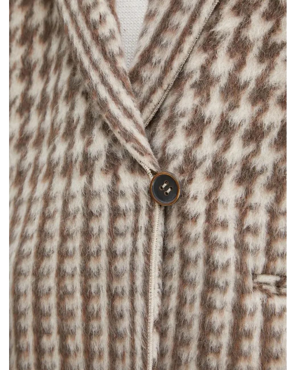 Forte_forte Gray Houndstooth Blazer