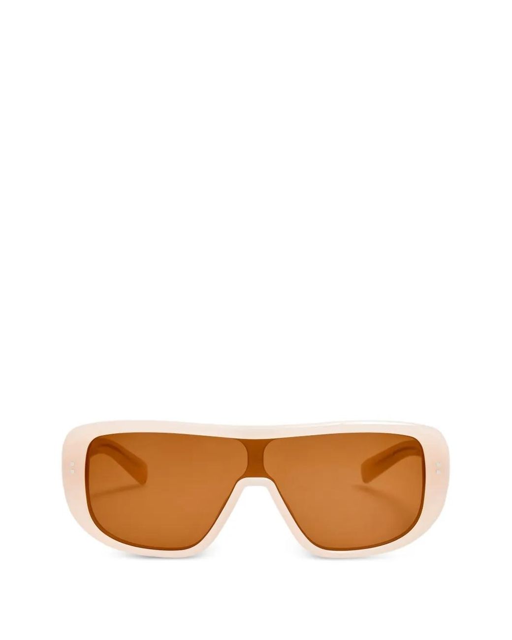 Jacquemus White Lunettes De Soleil Masco À Monture Couvrante