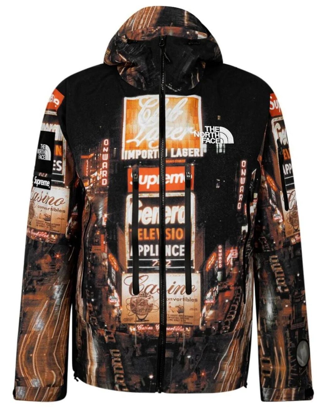Supreme Black X The North Facetaped Seam Shell Jacket