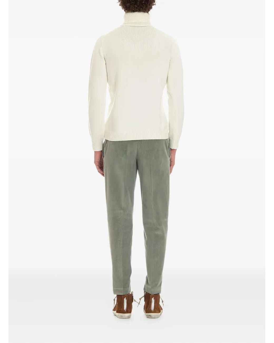Roberto Collina White Roll-Neck Sweater for men