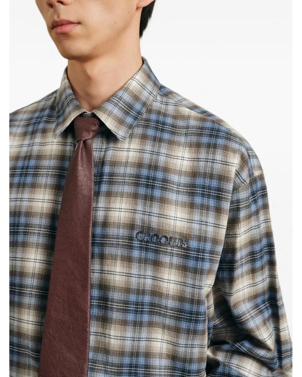 CROQUIS Blue Plaid Relaxed-Fit Shirt for men