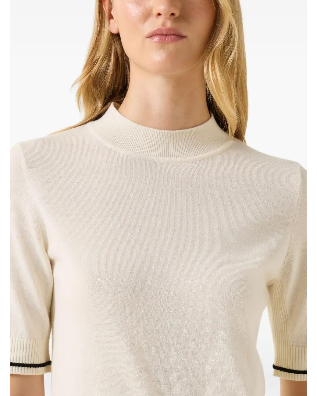 Bogner White Antonia Knitted T-Shirt