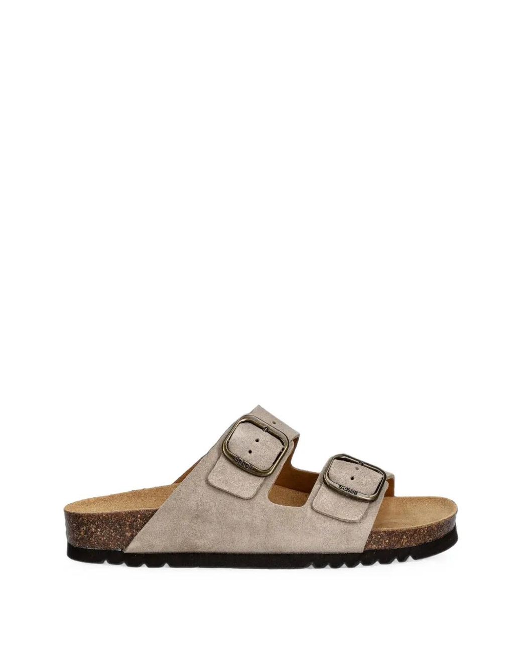 Scholl White Sandales Plates Josephine À Boucles
