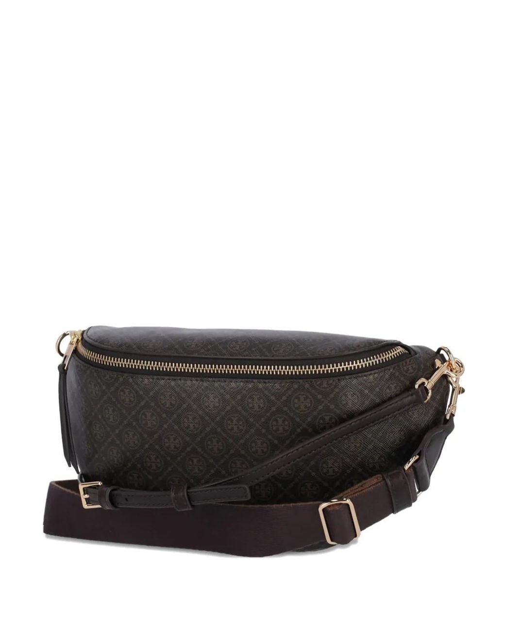 Tory Burch Brown T Monogram Gürteltasche
