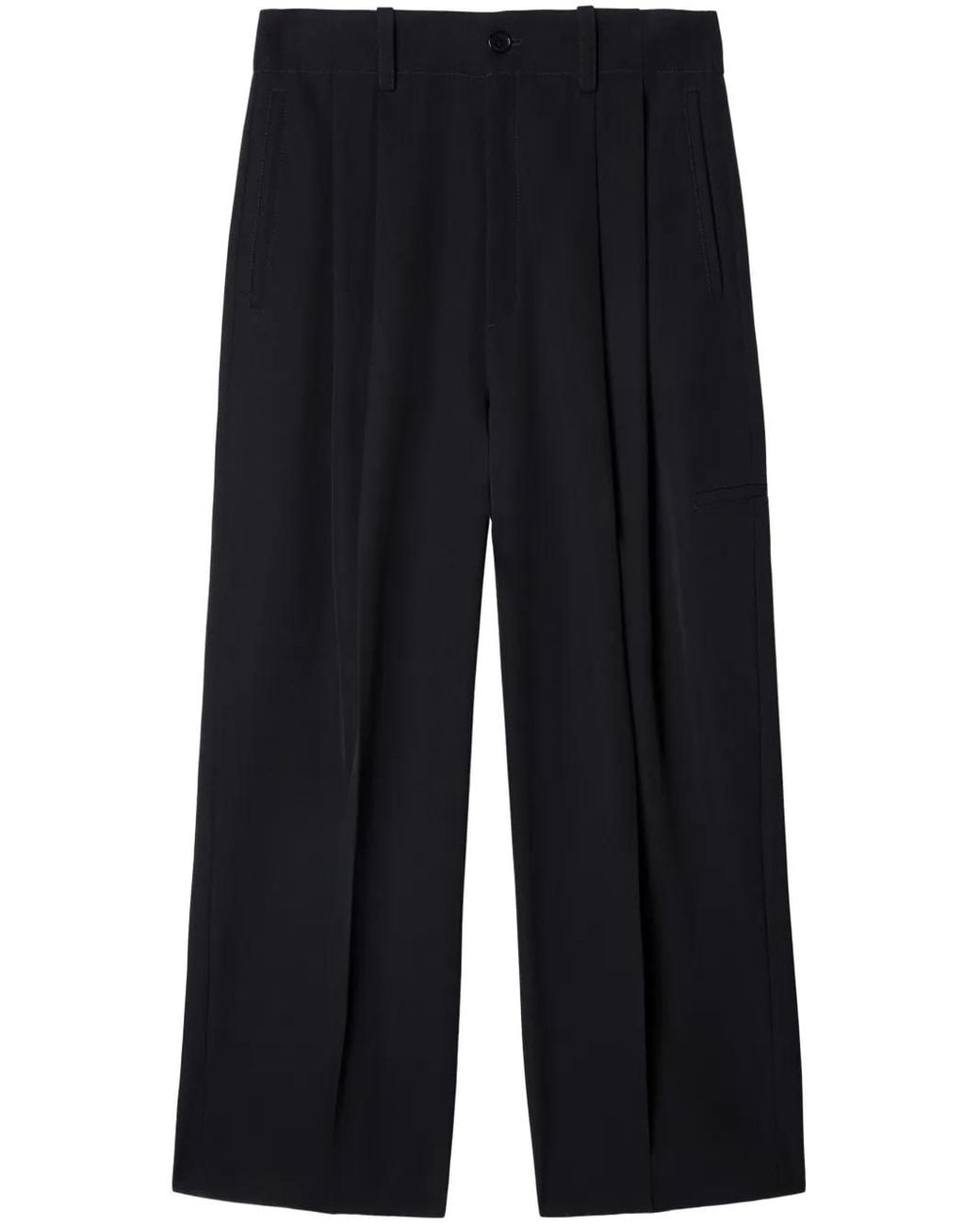 Off-White c/o Virgil Abloh Blue Wool Darted Pant for men
