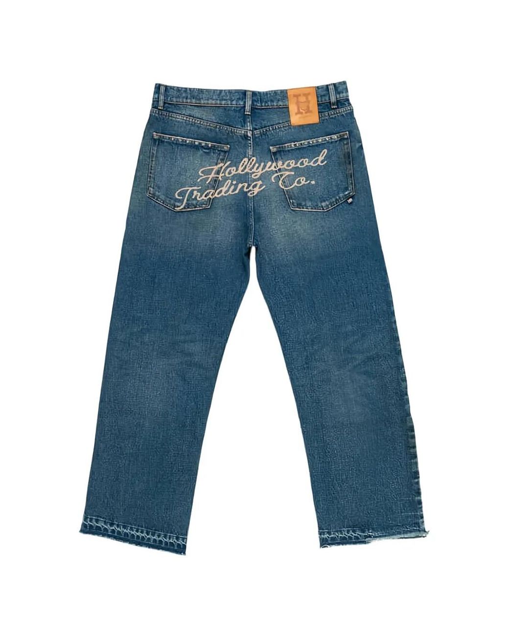 HTC Blue Gatorade Leather-Patch Jeans