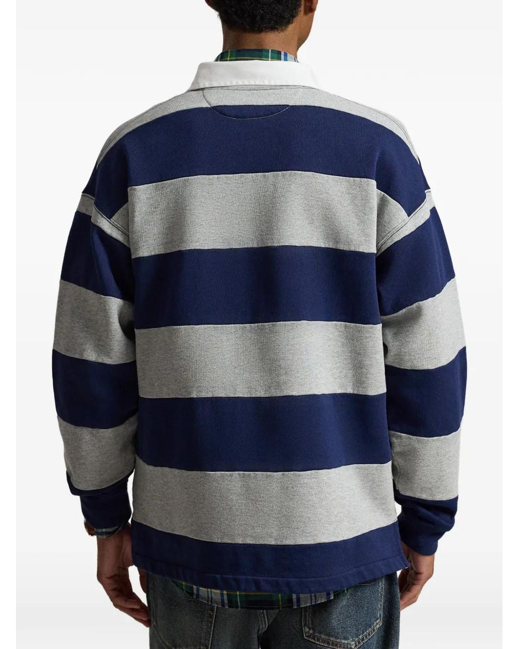 Polo Ralph Lauren Blue Polo Bear Striped Sweater for men