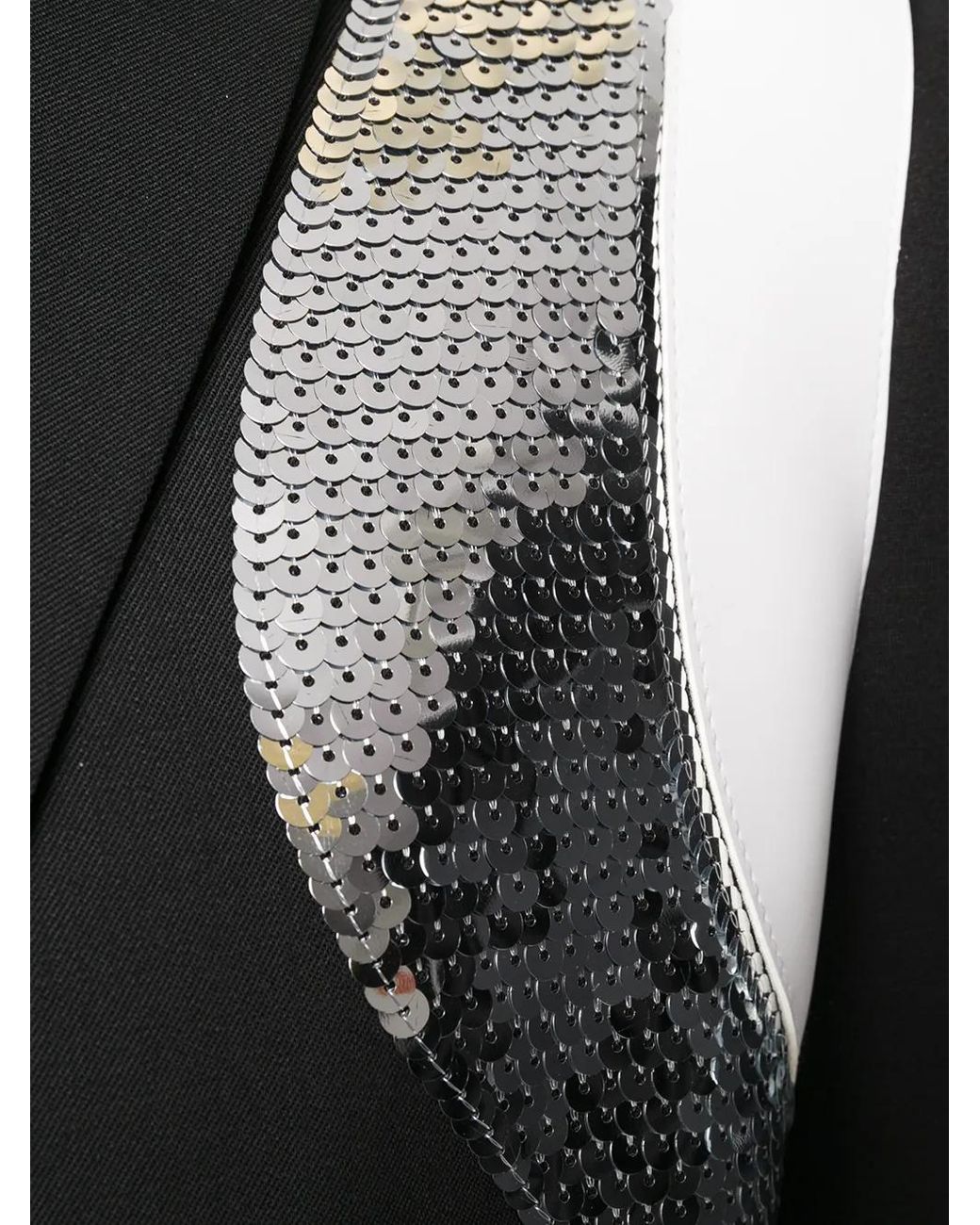 DSquared² Black Sequin Insert Evening Blazer for men