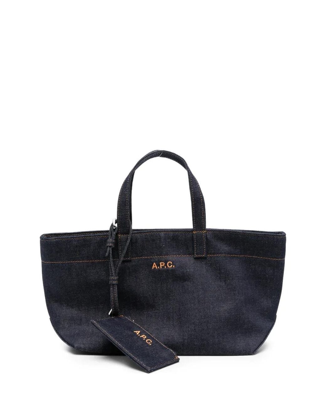 A.P.C. Blue "Le Drummer Toile" Small Bag