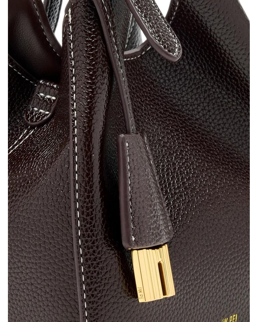 JW PEI Black Ines Padlock Tote Bag