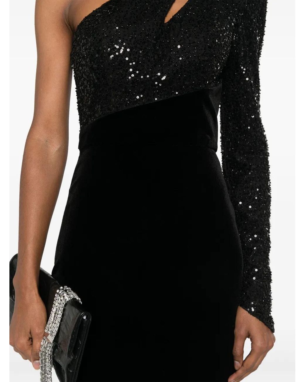 Cristallini Black Zephyra Gown