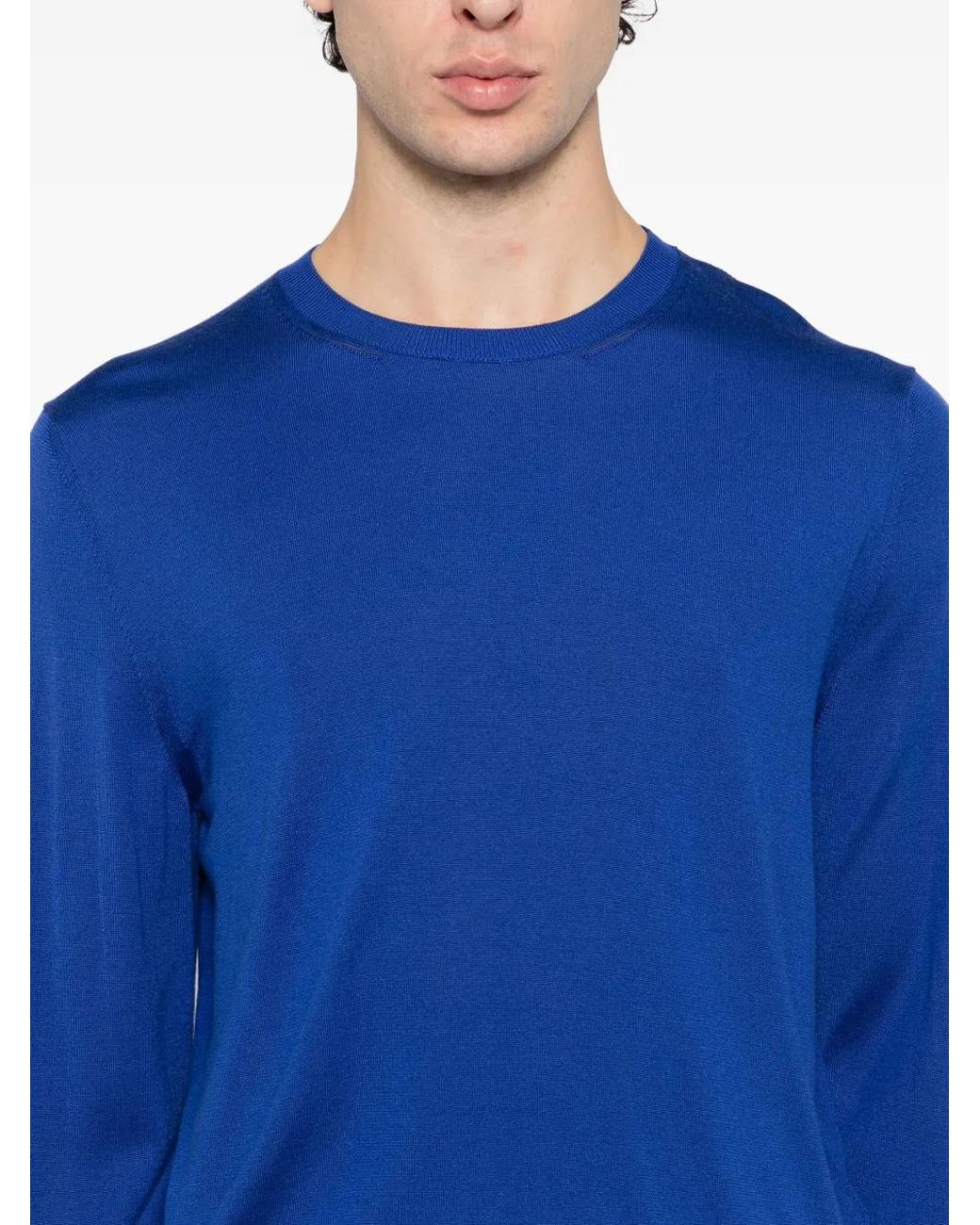 Tom Ford Blue Silk T-Shirt for men