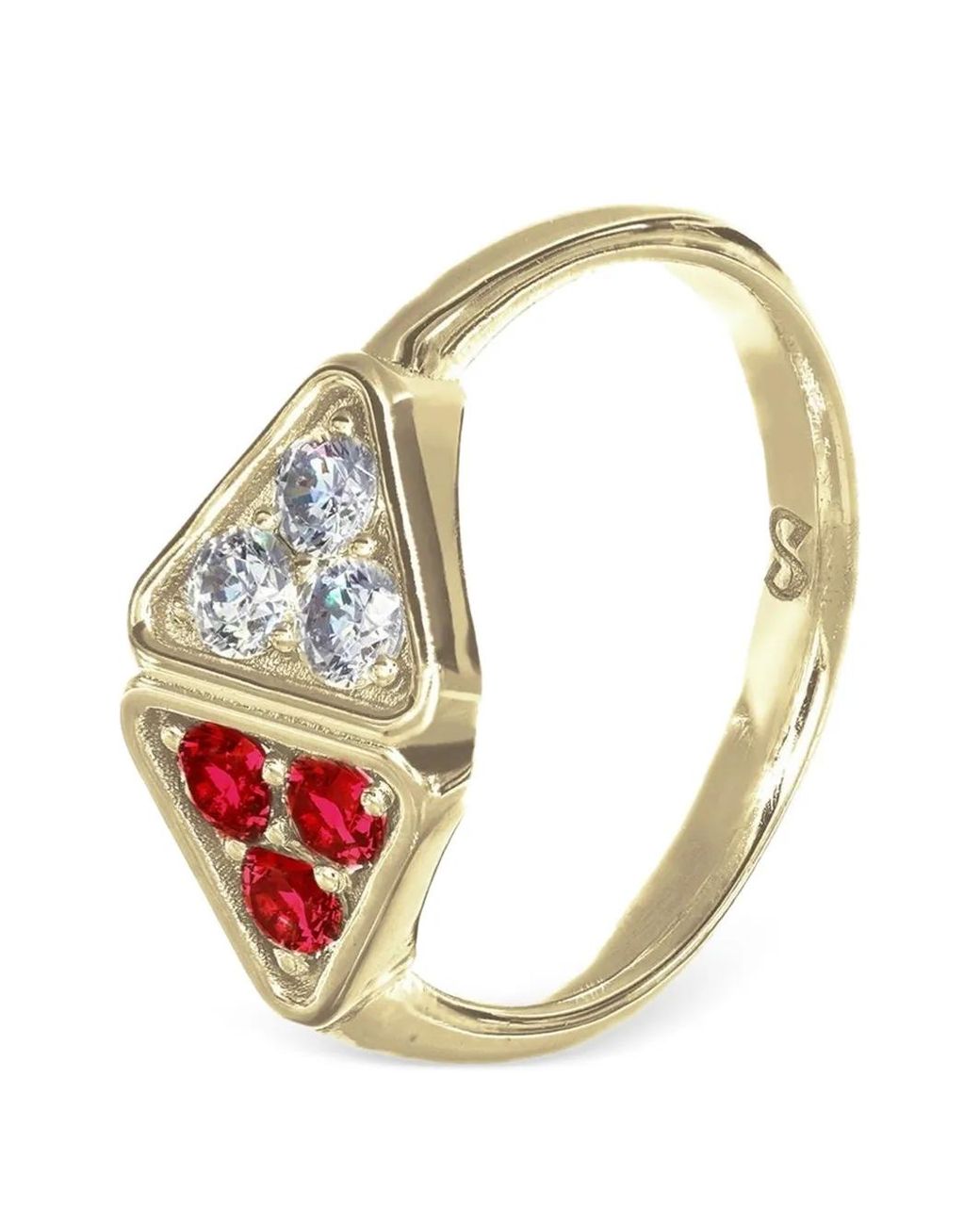 Desmo Metallic Infinity Ring Mit Cubic Zirkonia