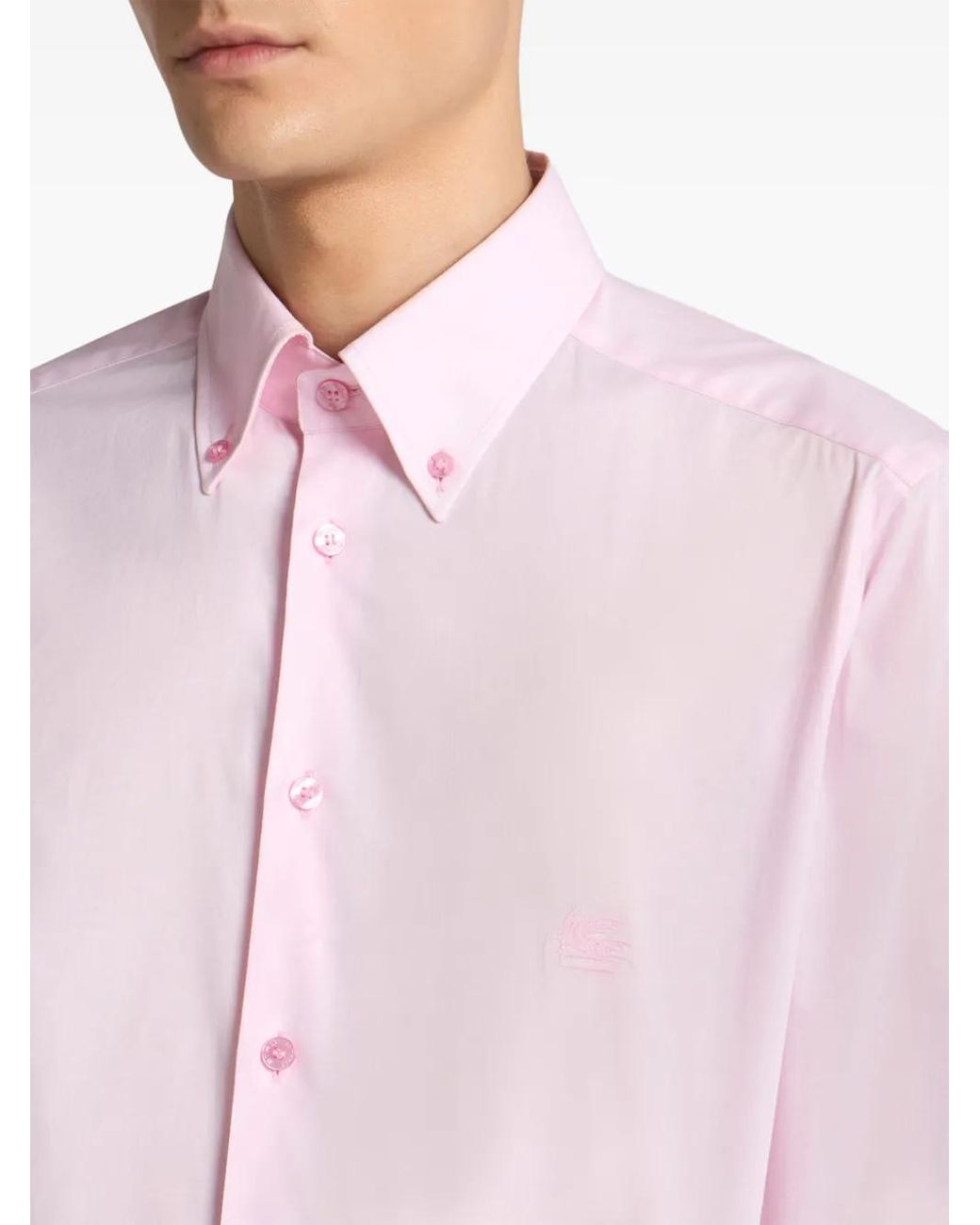Camisa Con Botones Etro de hombre de color Pink