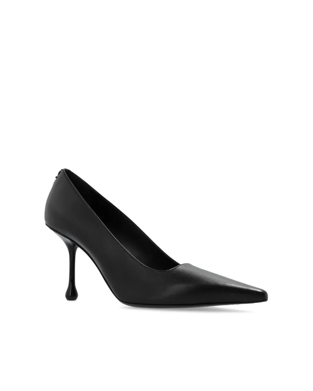 Jimmy Choo Black Ixia 80 Pointed-Toe Pumps