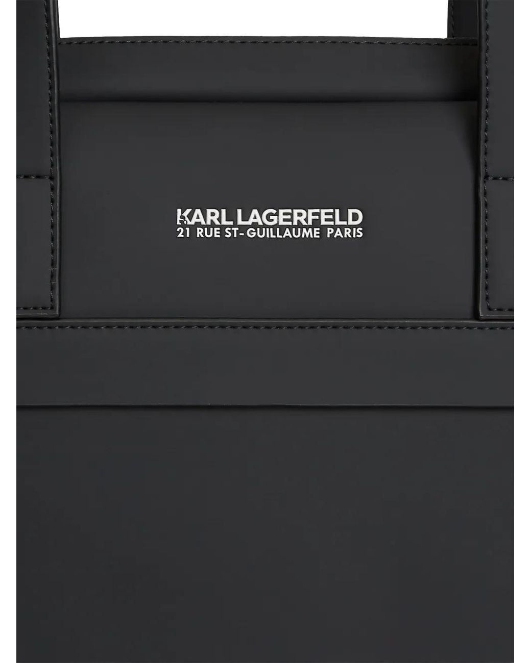 Karl Lagerfeld Black Rue St-Guillaume Briefcase for men