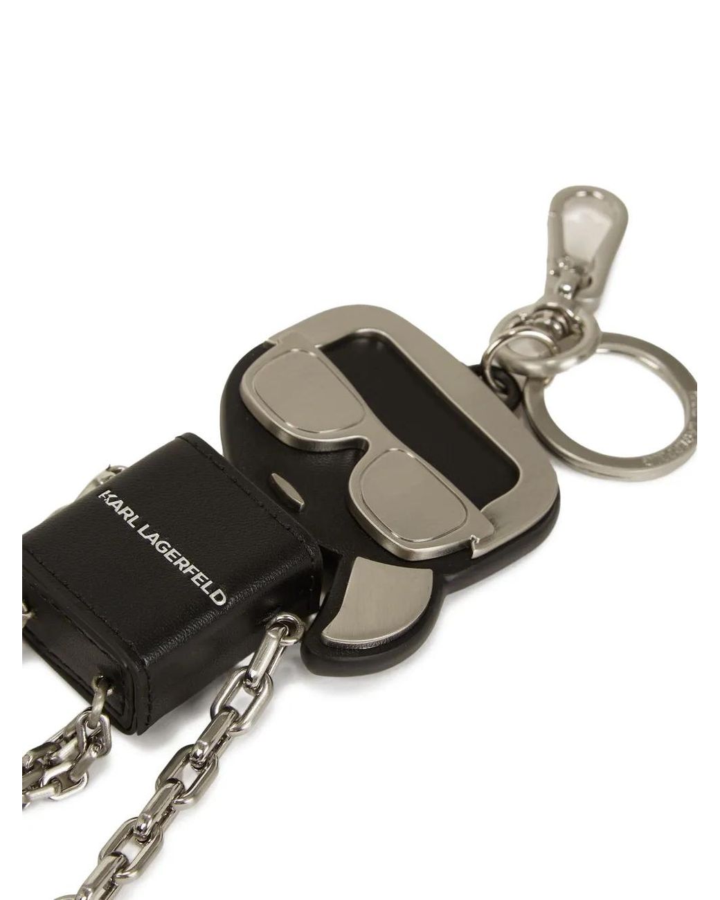 Karl Lagerfeld White K/Ikon Keychain for men