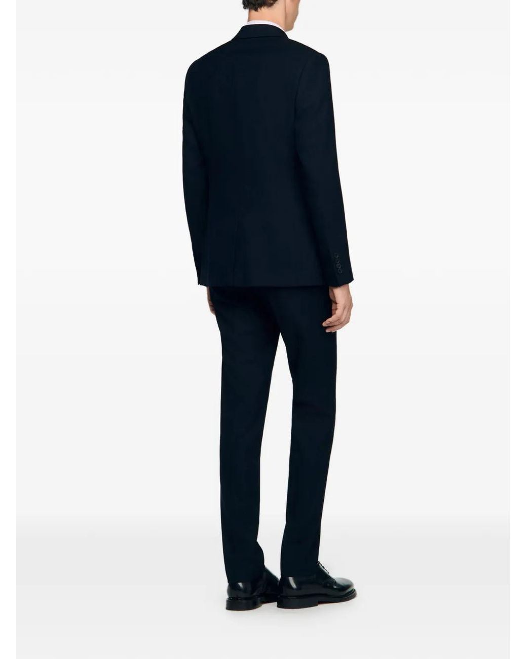 Sandro Blue Wool Suit Jacket for men
