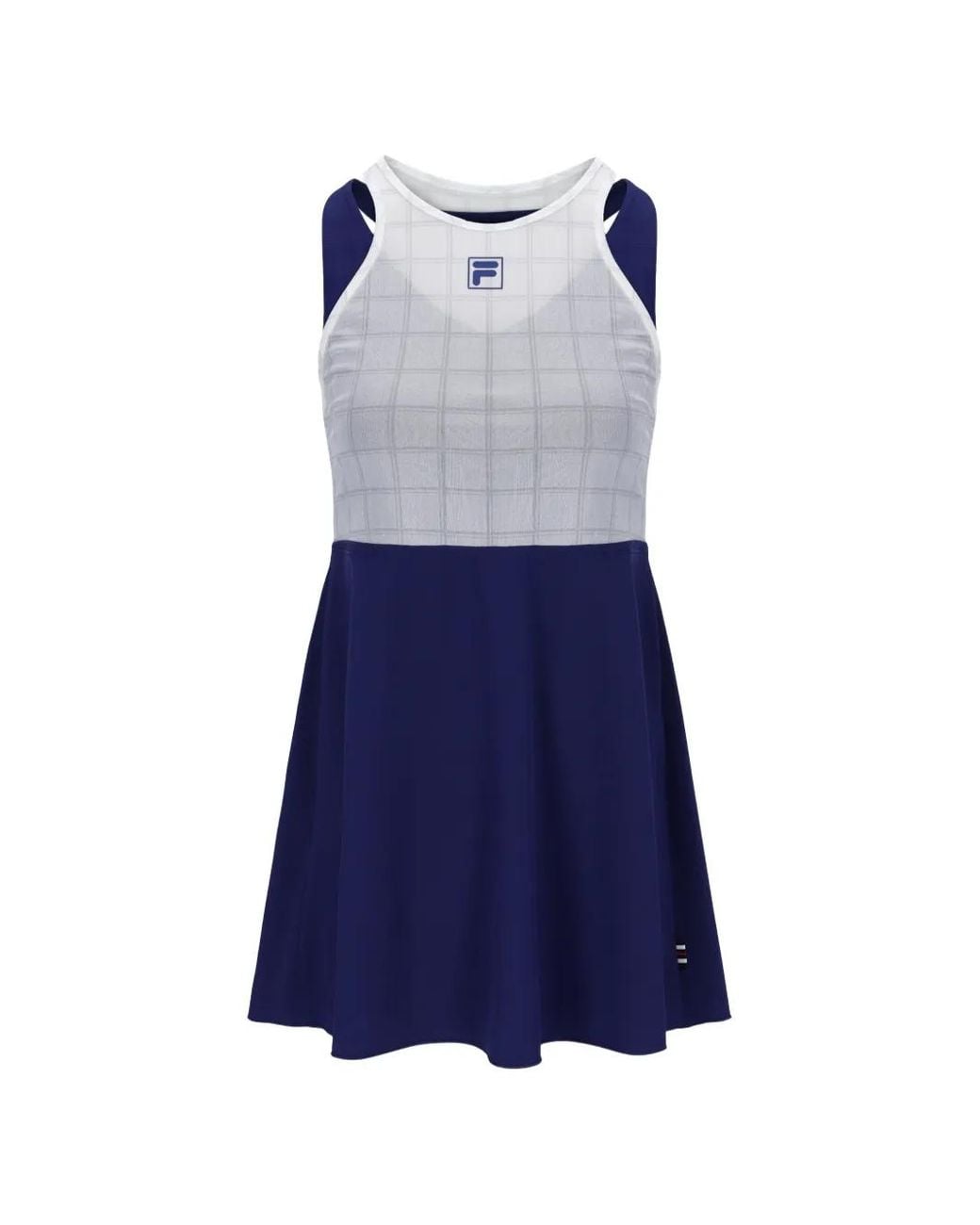 Fila Blue Mini Mesh-Panel Racerback Dress