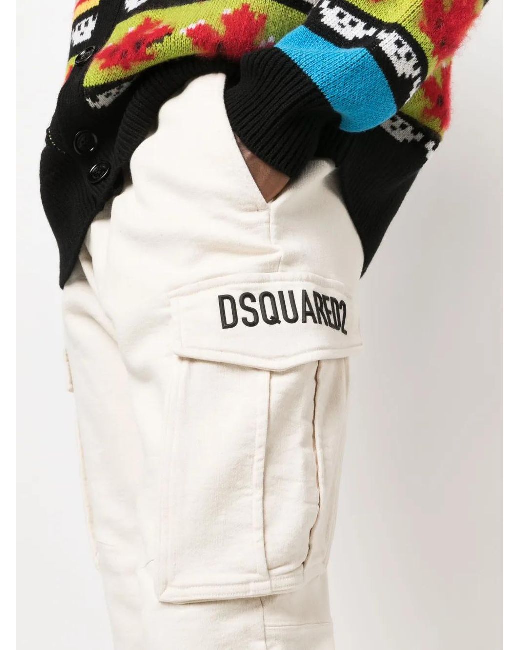 Cargo D2 Cipro di DSquared² in White da Uomo