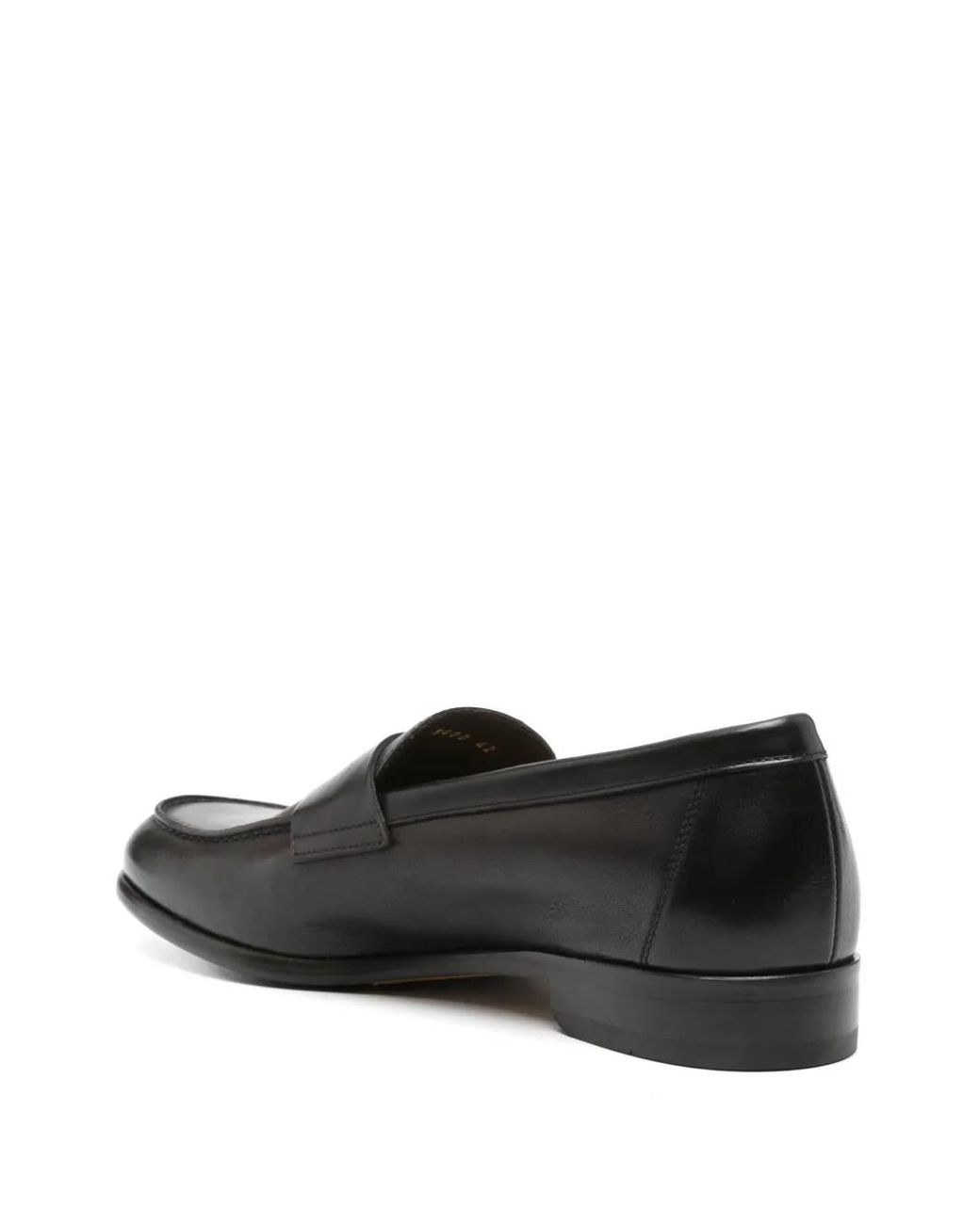 Doucal's Gray Leather Loafers for men