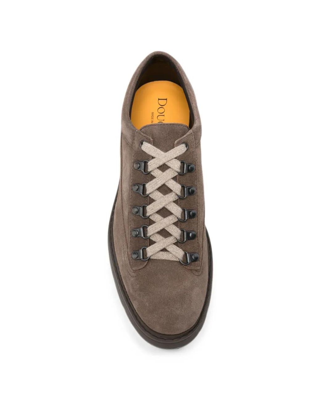 Doucal's Brown Lace-Up Suede Boots for men