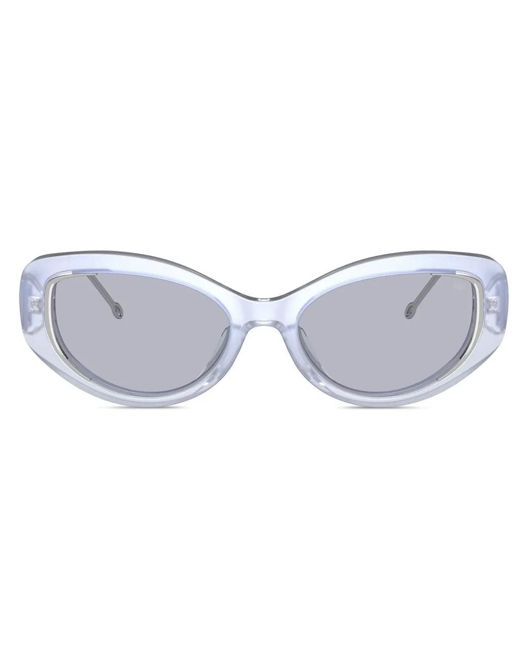 DIESEL Blue Logo-Plaque Cat-Eye Sunglasses