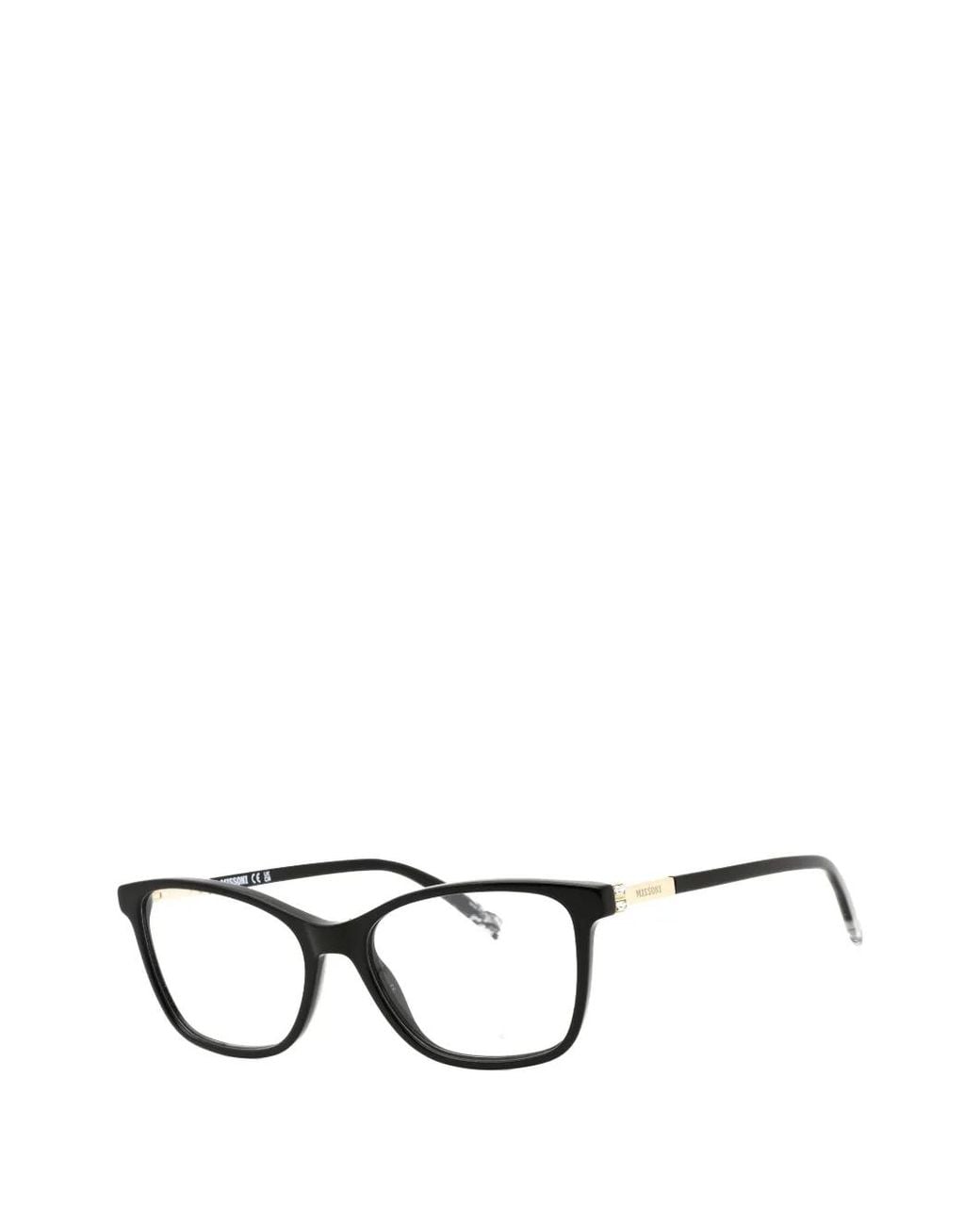 Missoni Black Lunettes De Vue À Monture Rectangulaire