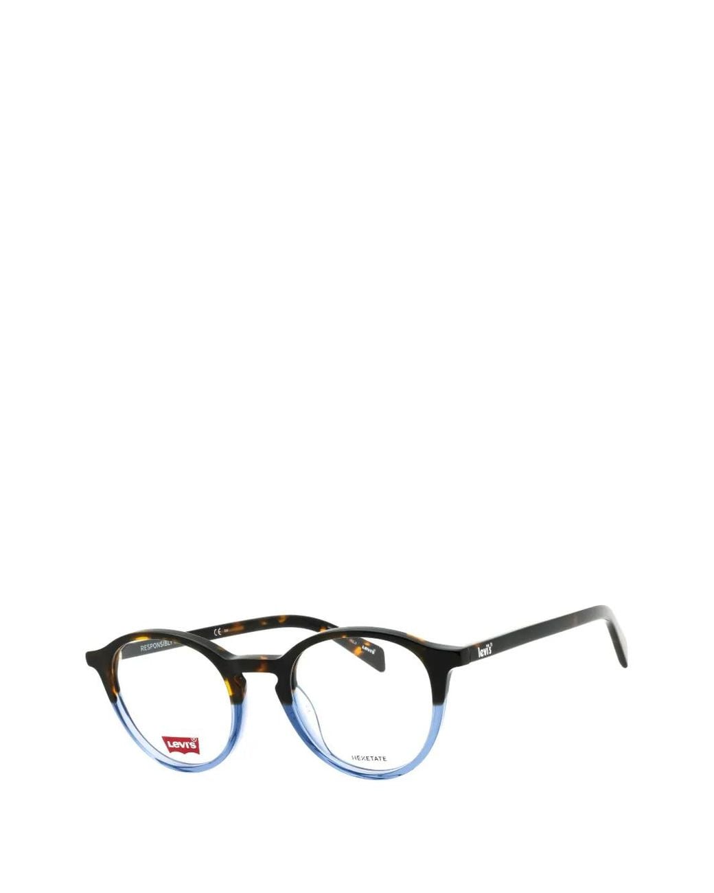 Levi's Brown Round-Frame Glasses for men