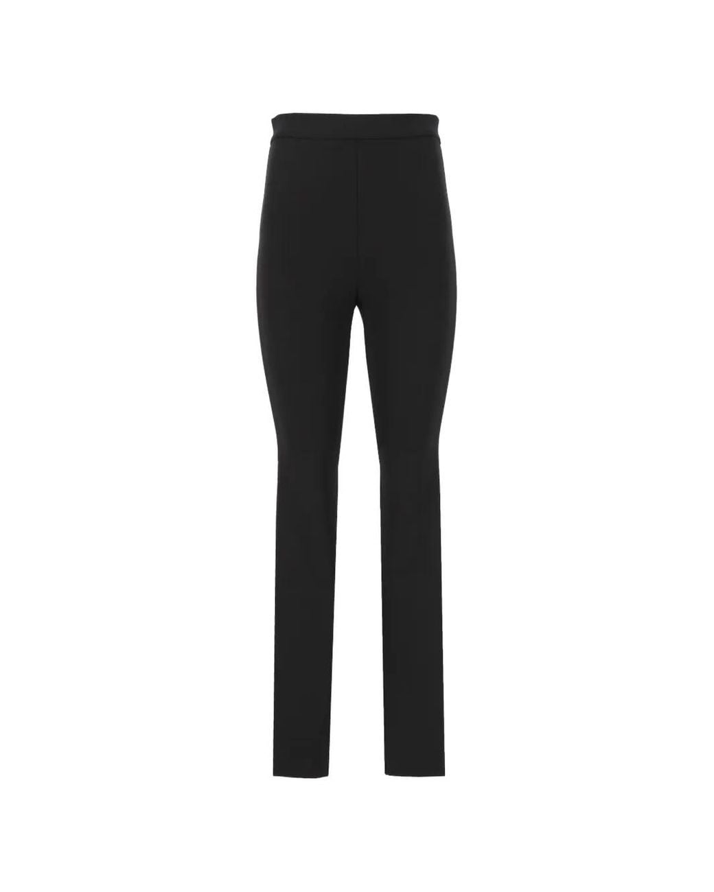 Dolce & Gabbana Black Satin-Trim Leggings