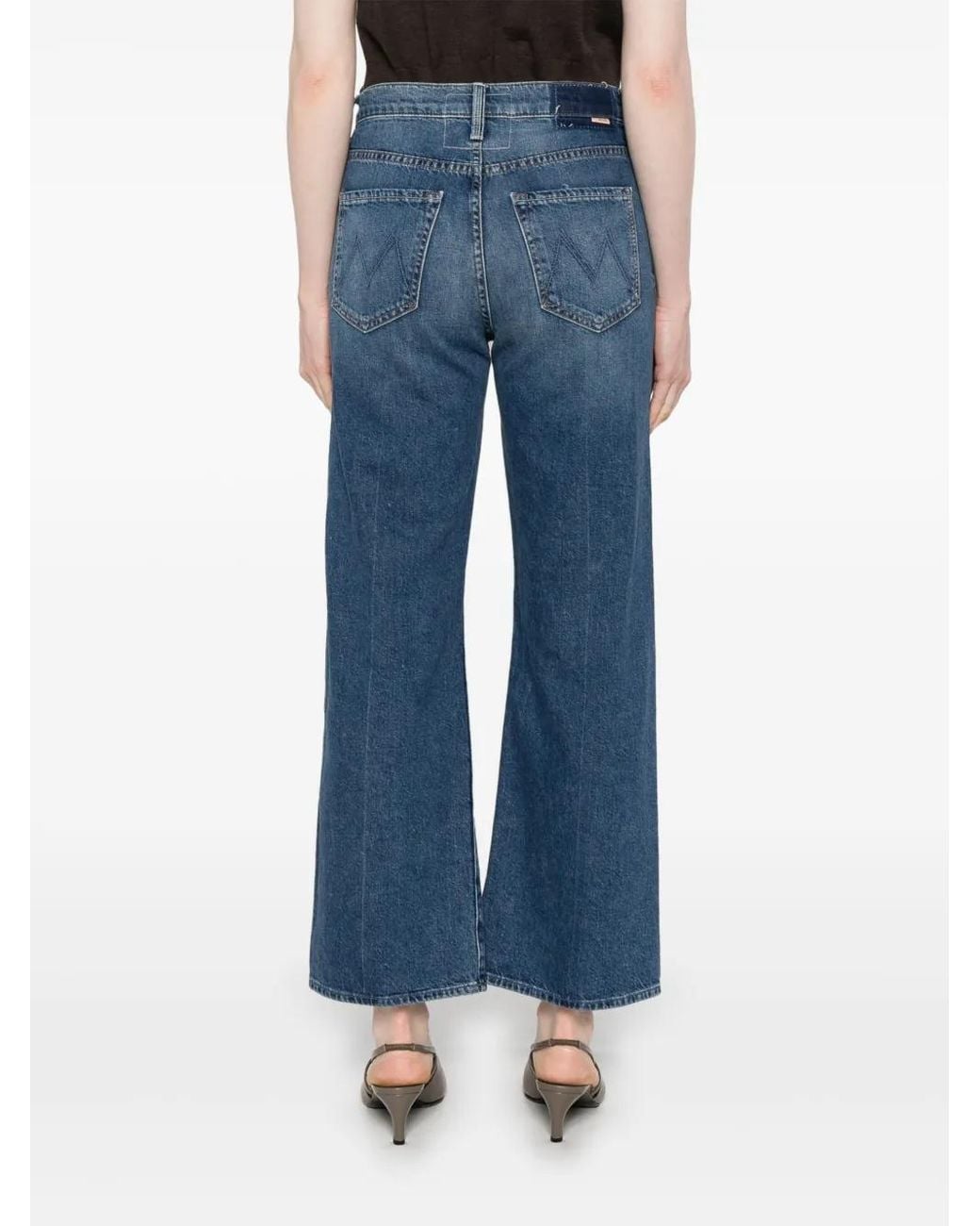 Mother Blue The Dodger Ankle Denim Jeasn