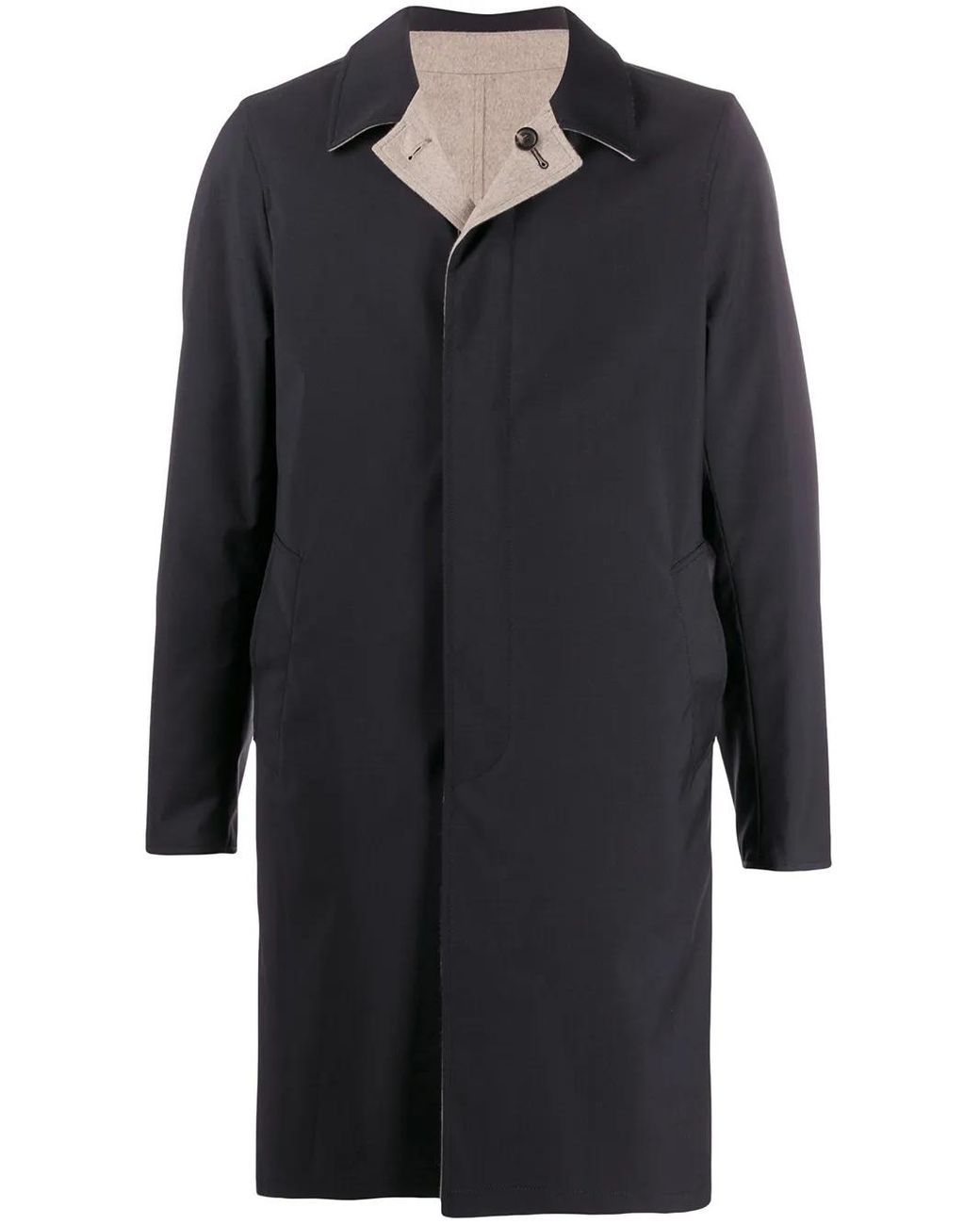 Abrigo Reversible Con Botones Dell'Oglio de hombre de color Blue