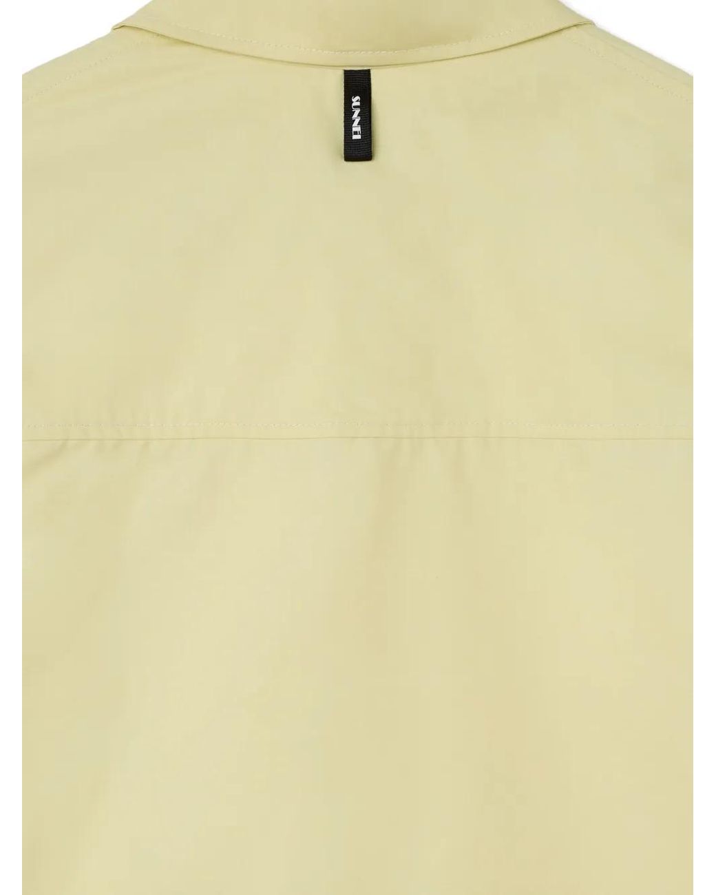 Sunnei Yellow Tonal-Button Overshirt