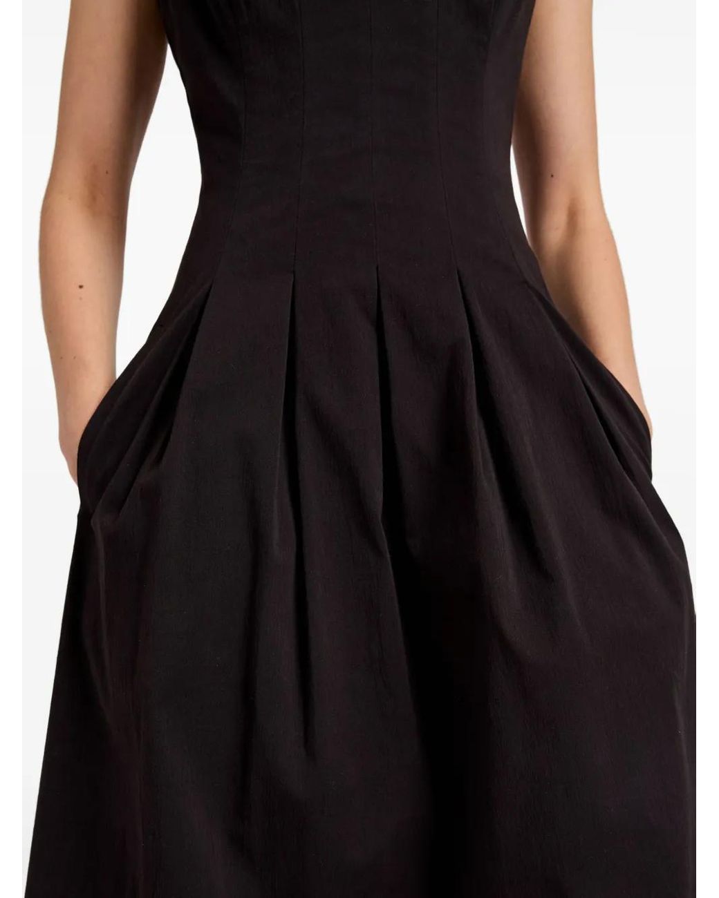 Proenza Schouler Black Shelby Midi Dress