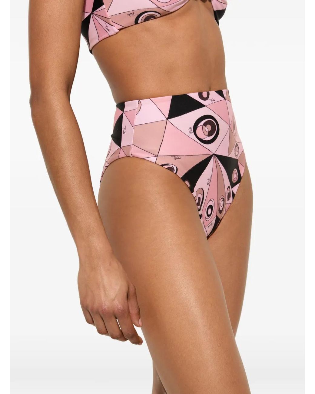 Emilio Pucci Pink Occhi-Print Bikini Bottom